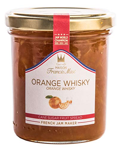 Francis Miot - Confiture artisanale - Handwerklich hergestellte r Fruchtaufstrich mit Orange-Whisky (54% Fruchtanteil) - 340 g von Francis miot