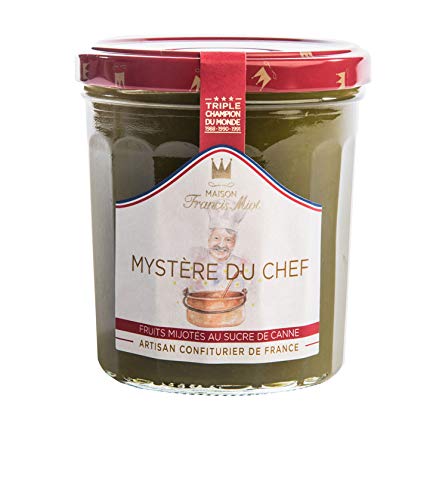 Francis Miot - Confiture artisanale - Handwerklich hergestellter Fruchtaufstrich 'Mystère du Chef' mit Aprikose, Mango, Pfirsich und Passionsfrucht - 340 g von Francis miot