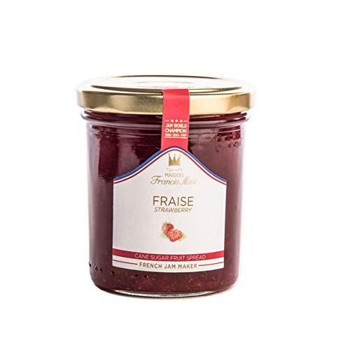 Francis Miot - Confiture artisanale - Handwerklich hergestellter Fruchtaufstrich mit Erdbeeren (60% Fruchtanteil) - 340 g von MAISON FRANCIS MIOT