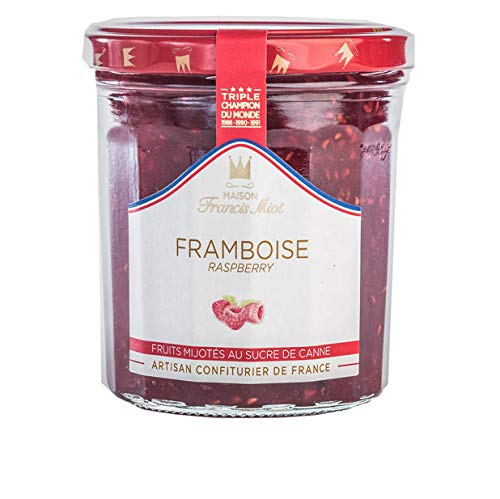 Francis Miot - Confiture artisanale - Handwerklich hergestellter Fruchtaufstrich mit Himbeeren (60% Fruchtanteil) - 340 g von Francis miot