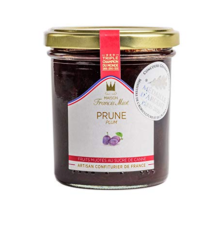 Francis Miot - Confiture artisanale - Handwerklich hergestellter Fruchtaufstrich mit Pflaumen - 220 g - Gewinner Silber-Medaille Paris 2016 von MAISON FRANCIS MIOT