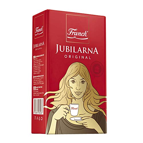 FRANCK Jubilarna Originalmischung aus Geröstetem und Fein Gemahlenem Kaffee Vakuumversiegelt 250g von FRANCK