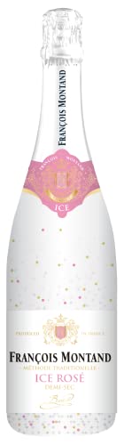 Francois Montand ICE Rosé Sekt - Traditionelle Methode - ICE Rosé Halb-trocken Wein - Frankreich (1 x 0.75L) von Francois Montand