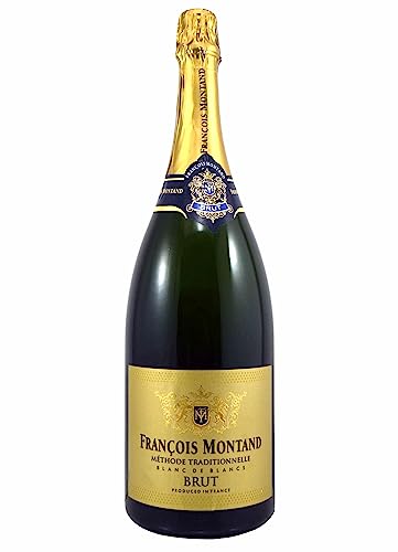 Francois Montand Sekt Magnum - Traditionelle Methode - Blanc de Blancs Brut Trocken Wein - Frankreich (1 x 1.5L) von Francois Montand