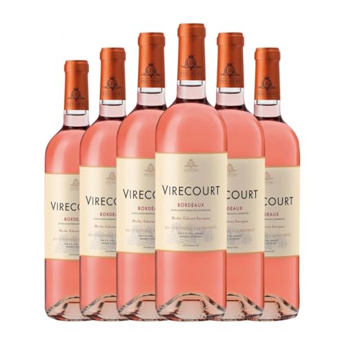 Francois Passaga Château de Virecourt Rosé Bordeaux 75 cl Rosé-Wein (Karton mit 6 Flaschen von 75 cl) von Francois Passaga