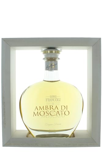 Cassetta Legno Grappa Riserva L'ambra Del Moscato Cl 70 Francoli von Francoli Distillerie