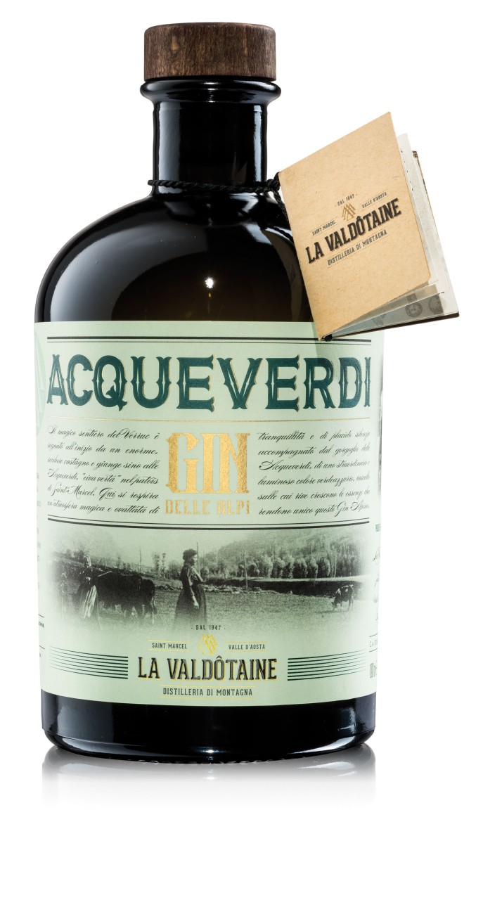 Francoli ( La Valdotaine) Gin Acque Verdi 0,7l von Francoli Grappa