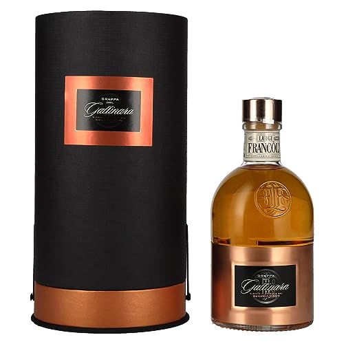 Luigi Francoli Grappa Gattinara Elvata in Barriques 44% Vol. 0,5l in Geschenkbox von FRANCOLI