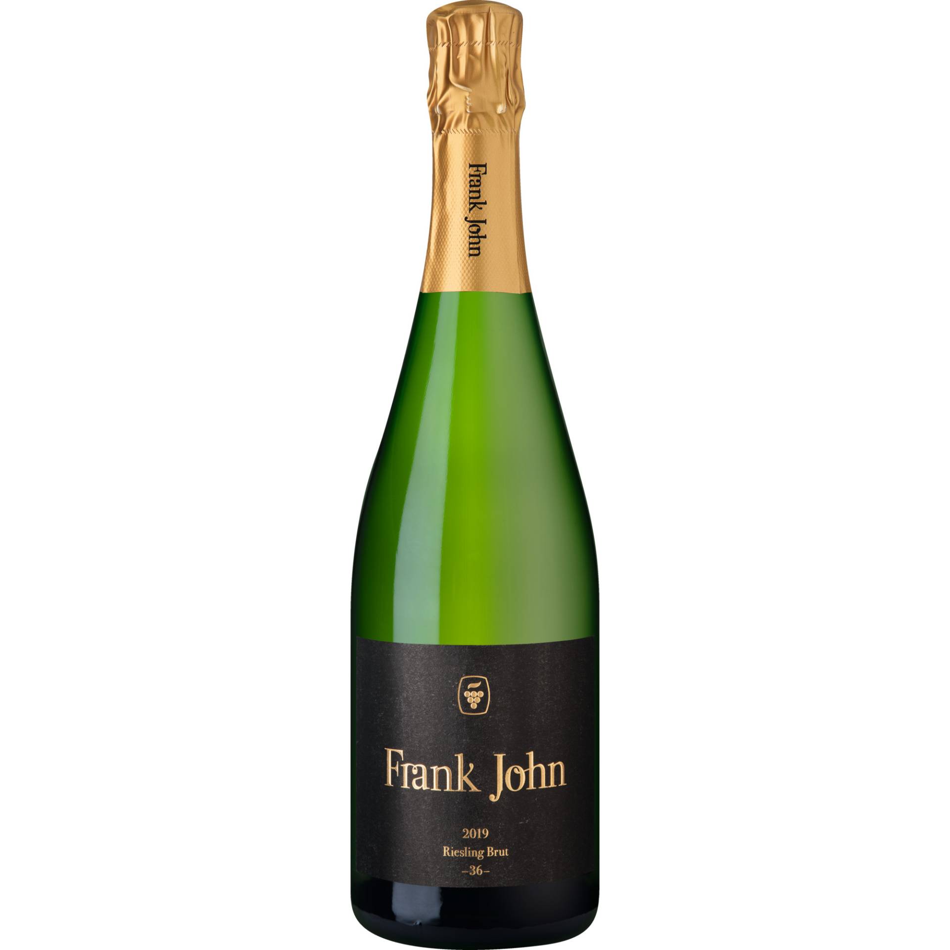 Frank John Riesling 36 Sekt, Brut, Deutscher Sekt, Deutscher Sekt, 2019, Schaumwein von Frank John, Hirschhornring 34, D - 67435 Neustadt