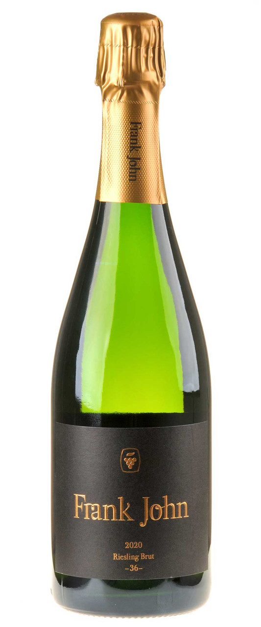 Frank John Riesling Brut min. 36 Mon. Hefelager Bio 2020 von Frank John