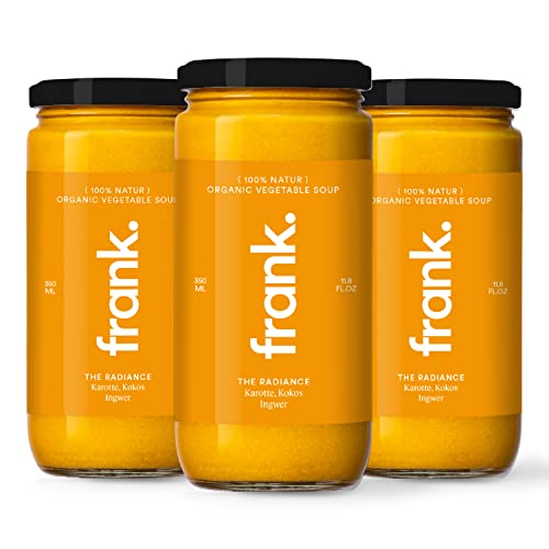 FRANK SOUP The Radiance, Bio Karotten-Suppe im Glas, aus frischem Gemüse, vegan, 12x350ml von Frank Juice