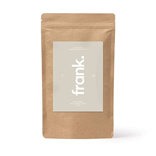 FRANK TEA I Calm Down Tea I Loser Tee Mit Lavendel, Melisse, Baldrian I 100g Bio Premium Kräutertee I Ca 45 Tassen I Ohne Zucker Zusatz & Künstlichem Aroma I 100% Natürlich I Nachhaltig Verpackt FRANK TEA I Calm Down Tea I Loser Tee Mit Lavendel, Melisse, Baldrian I 100g Bio Premium Kräutertee I Ca 45 Tassen I Ohne Zucker Zusatz & Künstlichem Aroma I 100% Natürlich I Nachhaltig Verpackt von Frank Juice