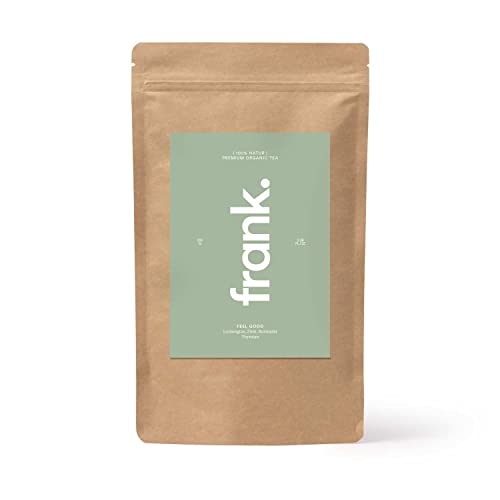 FRANK TEA I Feel Good Tea I Loser Tee Mit Zitronengras, Zimt, Olivenblättern I 100g Bio Kräutertee I Ca 45 Tassen I Ohne Zucker Zusatz & Künstlichem Aroma I 100% Natürlich I Nachhaltig Verpackt von Frank Juice