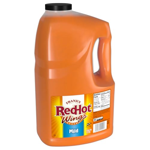 Frank's RedHot Mild Buffalo Wings Sauce, 1 gal - 1 Gallon Bulk Container of Mild Buffalo Hot Sauce with a Balanced Flavor Perfect for Wings, Dressings, Dips and More Frank's RedHot Mild Buffalo Wings Sauce, 1 gal - 1 Gallon Bulk Container of Mild Buffalo Hot Sauce with a Balanced Flavor Perfect for Wings, Dressings, Dips and More von Frank's RedHot
