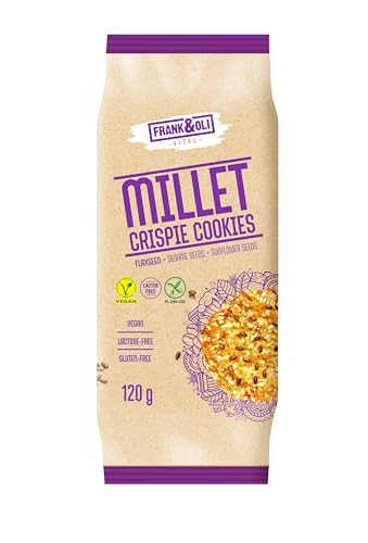 Veganer Hirse Kekse in Frank & Oli, mit Leinsamen-, Sesam- und Sonnenblumenkern, 120 g Veganer Hirse Kekse in Frank & Oli, mit Leinsamen-, Sesam- und Sonnenblumenkern, 120 g von Frank&oli
