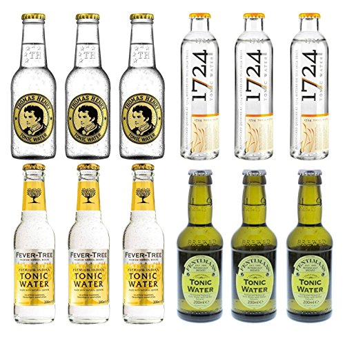 1724 Tonic (3 x 0.2 l) Thomas Henry (3 x 0.2 l) Fentimans (3 x 0.2 l) und Fever Tree Indian (3 x 0.2 l) von FrankBauer360