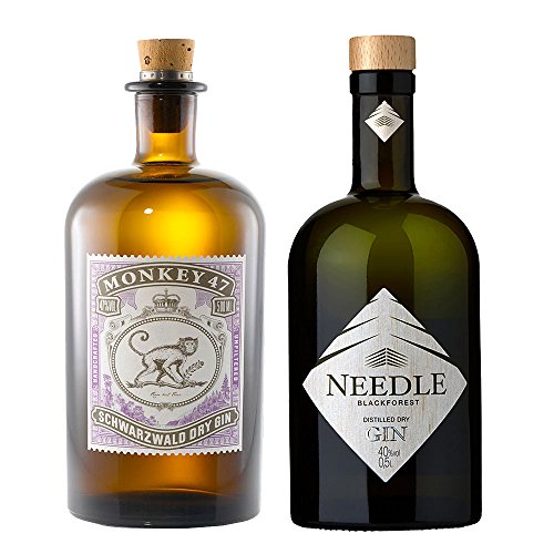 Monkey 47 Gin (0,5l) + Needle Gin (0,5l) - Zwei Gin´s aus dem Schwarzwald von ebaney