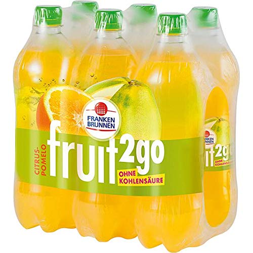 Franken Brunnen fruit2go Citrus-Pomelo Erfrischungsgetränk ohne Kohlensäure 6 x 0,75l (inkl. 1,50 € Pfand) von GREAT BRITISH TRADING LIMITED