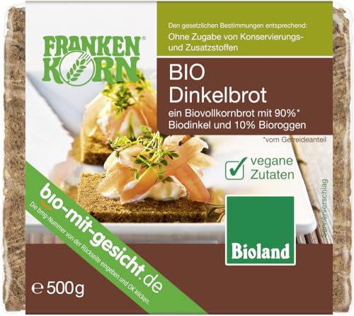 Frankenkorn Bio Dinkelvollkornbrot (1 x 500 gr) von Frankenkorn