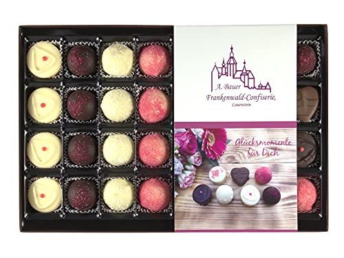 Trüffelpralinen - "Glücksmomente für Dich" - zum Muttertag - 400g - Frankenwald Confiserie A.Bauer, Lauenstein Trüffelpralinen - "Glücksmomente für Dich" - zum Muttertag - 400g - Frankenwald Confiserie A.Bauer, Lauenstein von Frankenwald Confiserie A.Bauer