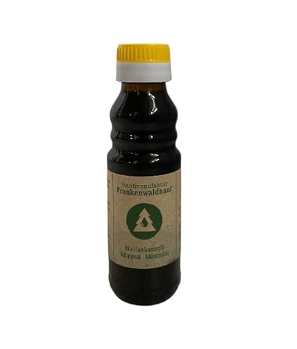 Frankenwaldhanf Bio Hanföl, Hanfsamenöl kaltgepresst 100ml - reich an Omega 3 und 6 Fettsäuren von Frankenwaldhanf