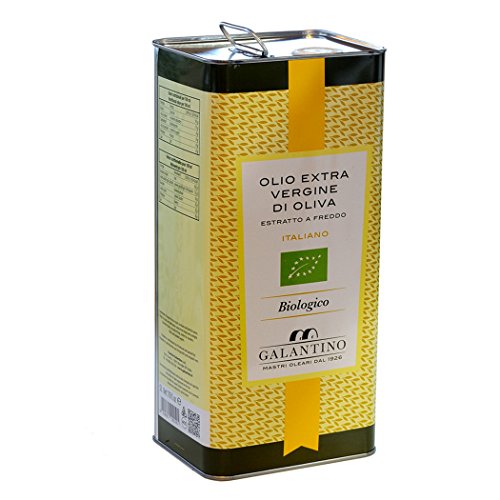 FRANTOIO GALANTINO-Olivenöl extra vergine des ökologischen Landbaus-Bio Zinn lt. 5 - Italienisch Artisan Produkt von Frantoio Galantino Puglia