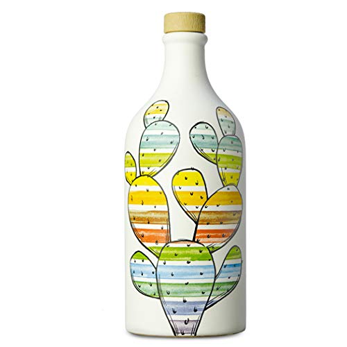 Handgemachter Keramiktonkrug “Fico d'India” mit Monokultivares natives Olivenöl Peranzana 500 ml Handgemachter Keramiktonkrug “Fico d'India” mit Monokultivares natives Olivenöl Peranzana 500 ml von MURAGLIA ANTICO FRANTOIO