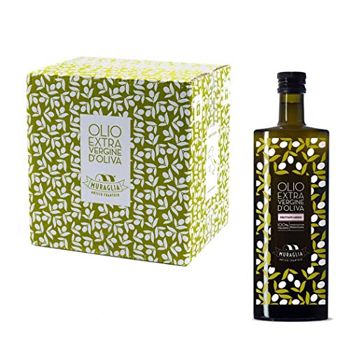 Monokultivares natives Olivenöl extra Peranzana Essenza Mittel Fruchtig 500 ml x 6 von MURAGLIA ANTICO FRANTOIO