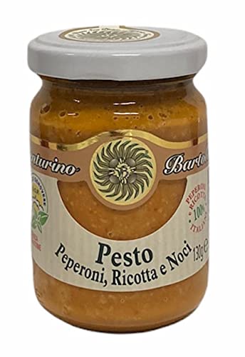 Frantoio Venturino, Paprika Pesto mit Ricotta & Walnüssen, aus Italien,130 g von Frantoio Venturino