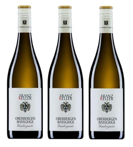 3x 0,75l - 2022er - Franz Keller - Schwarzer Adler - Oberbergener Bassgeige - Grauburgunder - VDP.Erste Lage - Qualitätswein Baden - Deutschland - Weißwein trocken 3x 0,75l - 2022er - Franz Keller - Schwarzer Adler - Oberbergener Bassgeige - Grauburgunder - VDP.Erste Lage - Qualitätswein Baden - Deutschland - Weißwein trocken von Franz Keller - Schwarzer Adler