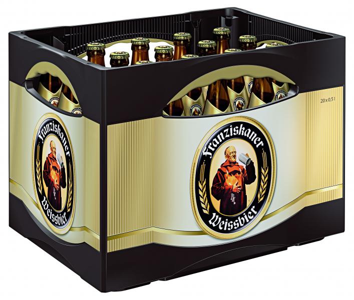Franziskaner Hefe Weißbier hell (Mehrweg) von Franziskaner