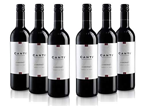 CANTI Varietal Cabernet Italienischer Rotwein trocken - 6x750 ml von CANTI