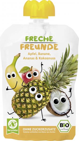 Freche Freunde Quetschie Apfel-Banane-Ananas & Kokosnuss von Freche Freunde