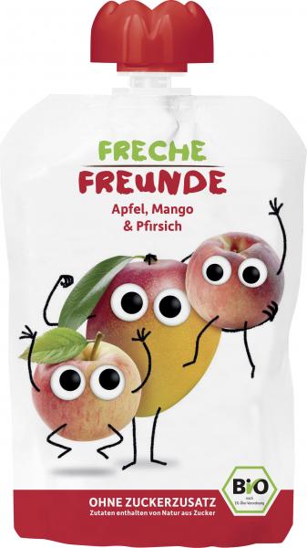 Freche Freunde Quetschie Apfel-Mango-Pfirsich von Freche Freunde