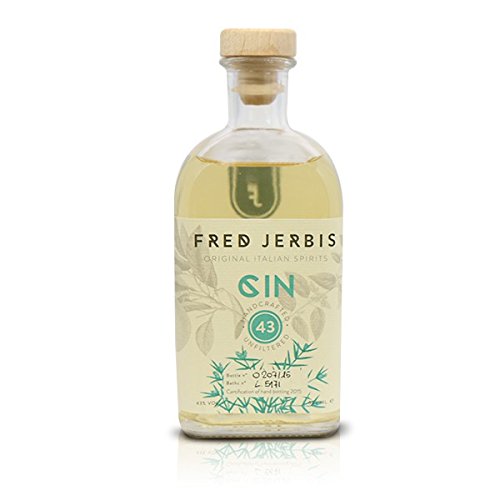 Herbst Angebot - Fred Jerbis GIN43 Premium Italian Herbal Gin aus 43 versch. Botanicals, handcrafted, ungefiltert. 0,5L 43% vol. von Fred Jerbis
