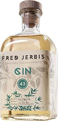 Herbst Angebot - Fred Jerbis GIN43 Premium Italian Herbal Gin aus 43 versch. Botanicals, handcrafted, ungefiltert. 0,5L 43% vol. von Fred Jerbis