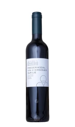 Frederiksdal Kirsch Wein "Sur Lie"| Preisgekrönter Wine | Rotwein Hergestellt aus dänischen Kirschen und in Eichenfässern gereift | Einzigartiges Wein geschenk | 500ml flasche von Frederiksdal