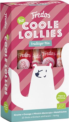 Bio Fredos Coole Lollies Fruchtiger Mix (6 x 300 ml) von Fredos