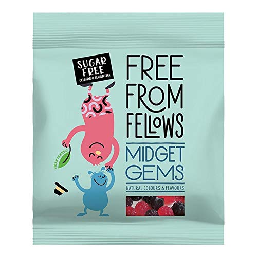 5 x Free From Fellows Sugar Free Midget Gems Sweets 100g von Free From Fellows