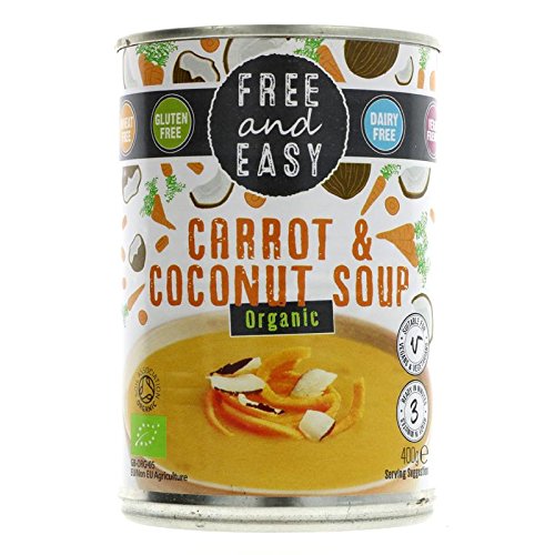 Free & Easy Bio-Möhren-Kokos-Suppe 400G - Packung mit 2 von Free & Easy