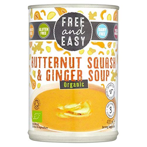 Free & Easy Frei Von Milchfreie Organischen Butternut-Kürbis-Ingwer-Suppe 400G Free & Easy Frei Von Milchfreie Organischen Butternut-Kürbis-Ingwer-Suppe 400G von Free & Easy