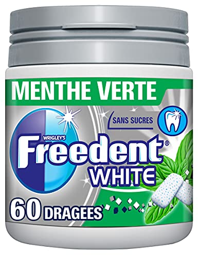 FREEDENT Weißer Kaugummi ohne Zucker, grüne Minze, 84 g, 60 Stück FREEDENT Weißer Kaugummi ohne Zucker, grüne Minze, 84 g, 60 Stück von Freedent