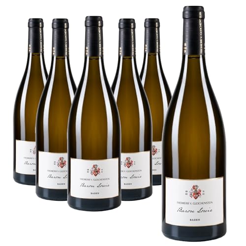 Freiherr von Gleichenstein Grauer Burgunder BARON LOUIS Qualitätswein trocken Burgunderflasche aus dem Jahr 2018 (6x 0,75l) von Freiherr von Gleichenstein