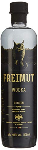 Freimut | Wodka | 500 ml | Aus norddeutschem Champagnerroggen | Aus 100% Bio-Roggen | Ohne zugesetzte Aromen | Mit echtem Charakter von Freimut