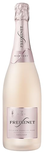 Freixenet Carta Rosé Dry (1 x 0,75l) - Spanischer Premium Schaumwein, Trocken, Traditionelle Flaschengärung, fruchtig-spritziger Geschmack, Optimal zu Gambas, Frühlingsröllchen und Oliven von Freixenet
