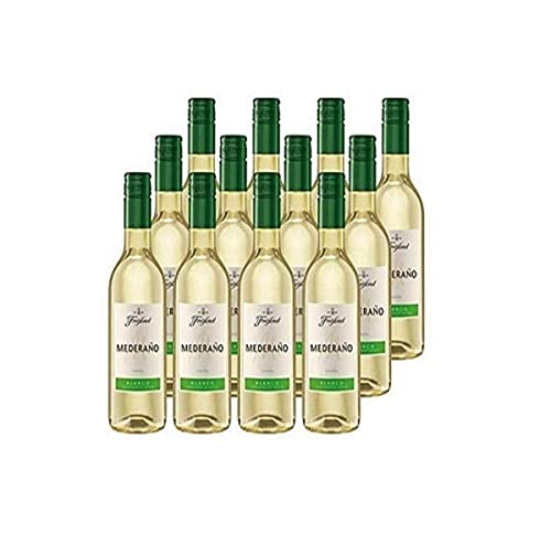 Freixenet Mederaño Blanco (12 x 0,25 l) - Fruchtiger, halbtrockener spanischer Weißwein in praktischer Kleinflasche, pikante Säure, idealer Begleiter zu Fisch und Paella von Freixenet