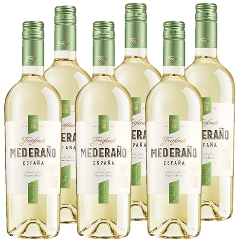 Freixenet Mederaño Blanco Spanischer Weißwein (6 x 0,75 l) - halbtrocken, frisch und fruchtig im Geschmack mit pikanter Säure, perfekt zu Fisch und Paella von Freixenet