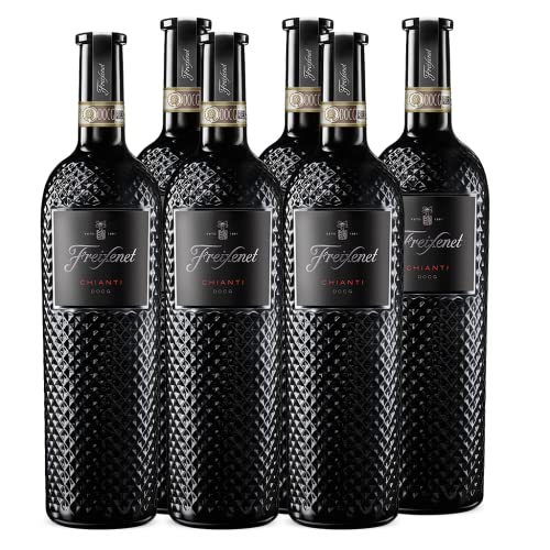 Freixenet Chianti DOCG, italienischer Rotwein (6 x 0,75 l) - Italian Wine Collection, galnzvolle Diamantopik, trocken, würzig, perfekt zu Nudeln, Fleisch und Pizza von Freixenet
