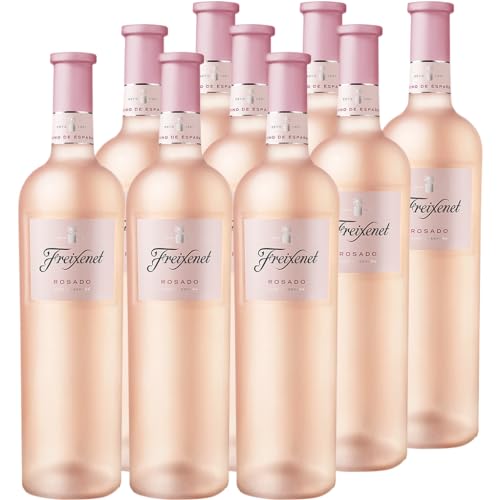 Freixenet Rosado Roséwein Trocken (6 x 0,75 l), Spanische Roséwein-Cuvée in mattierter Premium-Flasche, Spanish Wine Collection, vegan, blumig, ideal zur mediterranen Küche von Freixenet