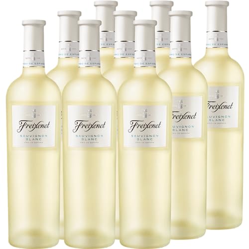 Freixenet Sauvignon Blanc Weißwein Trocken (9 x 0,75 l) Spanischer Wein in edler Premium-Flasche, Spanish Wine Collection, trocken, vegan, perfekt zu Fisch und Meeresfrüchten von Freixenet